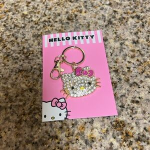 Hello Kitty Sparkling Keychain with Pink Bow